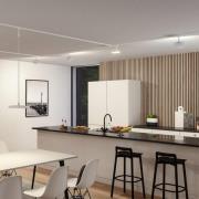 Paulmann URail LED-pendellampa Hildor, signalvit, 4 000 K