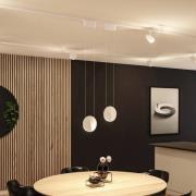 Paulmann URail LED-pendellampa Alejandro, signalvit, 3000K, dimbar.