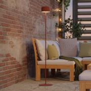 EGLO Solcellslampa för uteplatser, orange, höjd 120 cm