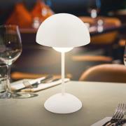 Briloner LED-batteridriven bordslampa Kugle, vit, metall, IP44, dimbar