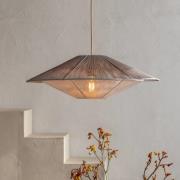 GOOD & MOJO hänglampa Lumbini, Ø60 cm, ljusgrå, papperssladd