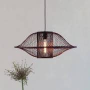 GOOD & MOJO hänglampa Maui, röd, Ø 70 cm, bambu, E27