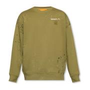 A-Cold-Wall Grön Crewneck Sweatshirt med Färgstänk Green, Herr