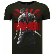 Local Fanatic Rambo Shine Rhinestone - Herr T-shirt - 5769G Green, Her...