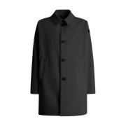 RRD Single-Breasted Coats Black, Dam