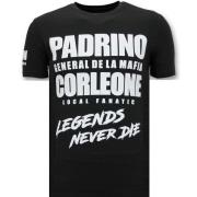 Local Fanatic Cool T-shirt Män - Padrino Corleone Black, Herr