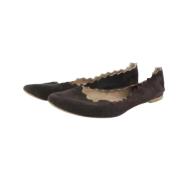 Chloé Pre-owned Pre-owned Platta skor Brown, Dam