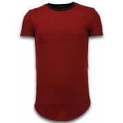 True Rise 3D Lång Passform Skjorta med Dragkedja - Herr T-Shirt - T091...