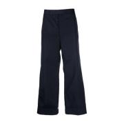 Thom Browne Wide Trousers Blue, Herr