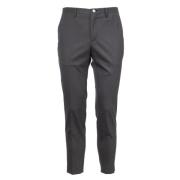 Incotex Cropped Trousers Gray, Herr