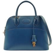 Hermès Vintage Pre-owned Läder handvskor Blue, Dam