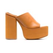 Paloma Barceló Heeled Mules Orange, Dam