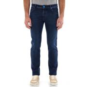 Jacob Cohën Smal passform jeans Blue, Herr