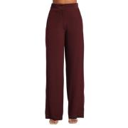 Jejia Wide Trousers Red, Dam
