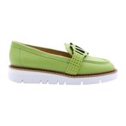 Voltan Elegant Klassiska Loafers Kvinnor Stil Green, Dam