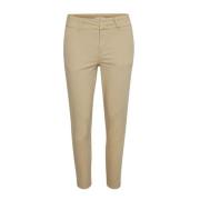 Part Two Slim-Fit Safari Byxor 30305570 Beige, Dam