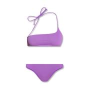 The Attico Bikini with logo pattern Purple, Dam