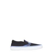 Marcelo Burlon Vulcanized Slip-Ons med Canvas Print Black, Herr