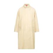 Maison Margiela Gul Bomull Trenchcoat Yellow, Dam