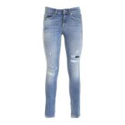 Dondup Slim-fit Jeans för Kvinnor Blue, Dam