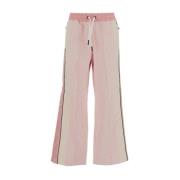 Moncler Trendiga Wide Leg Track Pants Pink, Dam