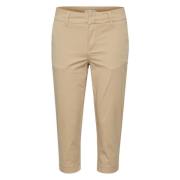Part Two Soffie Cropped Tapered Leg Byxor Beige, Dam