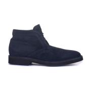 Canali Suede ankle boots Blue, Herr