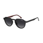 Carrera Black Burgundy Sunglasses, Dark Grey Shaded Black, Unisex