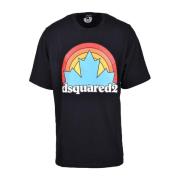 Dsquared2 Svart T-shirt för män Black, Herr