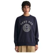 Gant Oversize American Sportswear Sweatshirt Blue, Dam