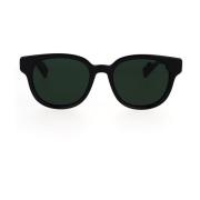 Gucci Vintage fyrkantiga solglasögon med logodetalj Black, Herr