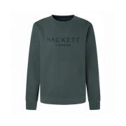 Hackett Heritage Sweatshirt med Ribbed Detaljer Green, Herr