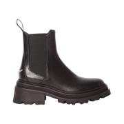 Zadig & Voltaire Svarta Läderplattform Ankelboots Black, Dam