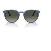 Persol Marinblå Solglasögon med Gråtonade Glas Blue, Unisex