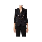 Elisabetta Franchi Stilfull Jacka Black, Dam