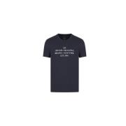 Armani Exchange Klassisk Stil T-Shirt Blue, Herr