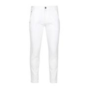 PT Torino Slim-fit Trousers White, Herr