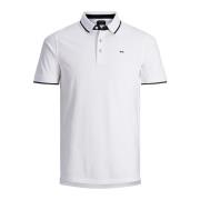 Jack & Jones Vit Polo med Knappfästning White, Herr