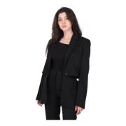 JW Anderson Svart Cut Out Blazer, Trendig Modell Black, Dam