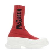 Alexander McQueen Stiliga Sneakers för Kvinnor Red, Dam
