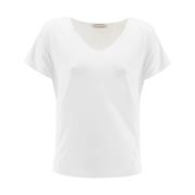 Le Tricot Perugia T-Shirts White, Dam