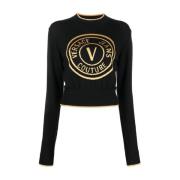 Versace Jeans Couture Runda logotyp Black, Dam