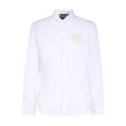 Versace Jeans Couture Vita skjortor med 98% bomull White, Herr
