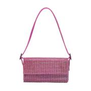 Benedetta Bruzziches Vittissima La Petite Kristall Clutch Väska Pink, ...