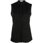 Brunello Cucinelli Monille Ärmlös Skjorta för Elegant Garderob Black, ...