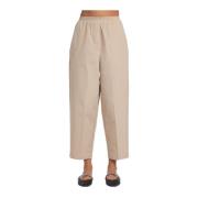 Mauro Grifoni Straight Trousers Beige, Dam