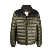 Moncler Stilfull Högkrags Pufferjacka Green, Herr