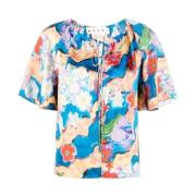 Marni Blommig Blus Multicolor, Dam