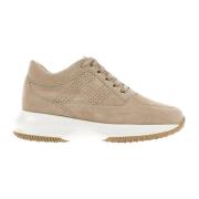 Hogan Mode Sneakers Beige, Dam