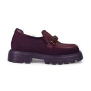 Jeannot Lila platta skor med lättviktig gummisula Purple, Dam